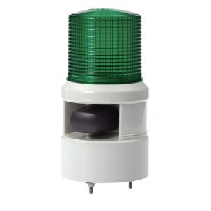 Sinalizador Audiovisual Xenon S100DS-WS-220-G 1 Cor Verde Buzzer 105dB 100mm 230 Vca IP54