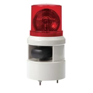 Sinalizador Audiovisual LED S100DL-WS-220-R 1 Cor Vermelho Buzzer 105dB 100mm 230 Vca IP54