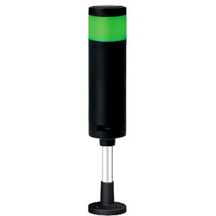 Coluna Luminosa LED QTR60L-BZ-1-24-G-QZ18 1 Cor Amarelo Buzzer 85dB 60mm 24 Vcc IP54