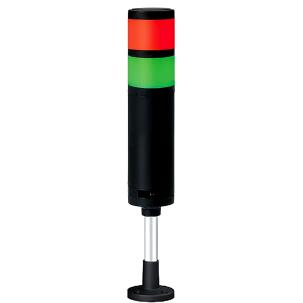 Coluna Luminosa LED QTR60L-2-24-RG-QZ18 2 Cores Vermelho / Verde 60mm 24 Vcc IP65