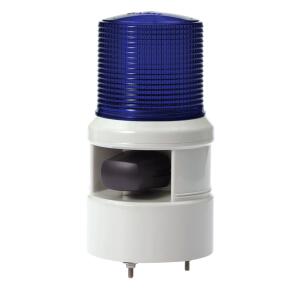 Sinalizador Audiovisual Xenon S100DS-WS-220-B 1 Cor Azul Buzzer 105dB 100mm 230 Vca IP54