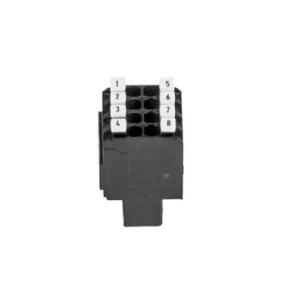 Conector E-CON9-00 2×2 pinos flanges de fixação com parafuso