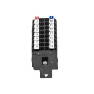 Conector E-CONS16-00 2×8 pinos flanges de fixação com parafuso