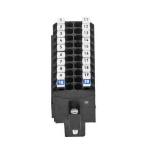 Conector E-CONS20A-00 2×10 pinos flanges de fixação com parafuso