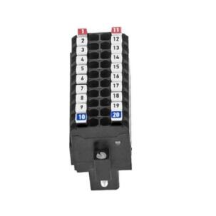Conector E-CONS20D-00 2×10 pinos flanges de fixação com parafuso