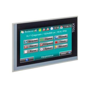 Interface Homem-Máquina (IHM) c/ Controlador Lógico Programável (CLP) Integrado PC1010T-PNC-02 10.1″ C/CLP INTEGRADO RACK S/EXP. Ethernet 2xProfinet IO Modbus RS232 RS485 CAN