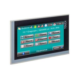 Interface Homem-Máquina (IHM) c/ Controlador Lógico Programável (CLP) Integrado PC1017-PNC-02 10 1″ C/CLP INTEGRADO RACK P/7 EXP. Ethernet 2xProfinet IO Modbus RS232 RS485 CAN