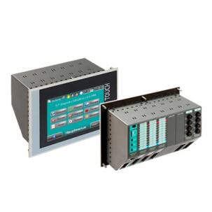 Interface Homem-Máquina (IHM) c/ Controlador Lógico Programável (CLP) Integrado PC577P-0-03 5 7″ C/ CLP INTEGRADO RACK P/ 7 EXP. Ethernet Modbus RS232 RS485 Profibus DP CAN