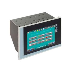 Interface Homem-Máquina (IHM) c/ Controlador Lógico Programável (CLP) Integrado PC577V-DPM-03 5 7″ C/ CLP INTEGRADO RACK P/ 7 EXP. Ethernet Modbus RS232 RS485 Profibus DP-M CAN