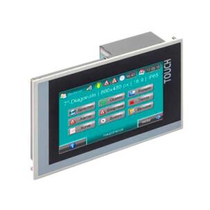 Interface Homem-Máquina (IHM) c/ Controlador Lógico Programável (CLP) Integrado PC700P-0-03 7″ C/CLP INTEGRADO RACK S/EXP. Ethernet Modbus RS232 RS485 CAN