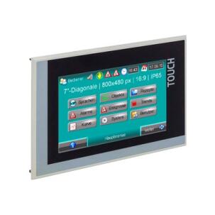 Interface Homem-Máquina (IHM) c/ Controlador Lógico Programável (CLP) Integrado PC710T-NTC-02 7″ C/CLP INTEGRADO RACK S/EXP. 2xEthernet 2xProfinet IO Modbus RS232 RS485 CAN