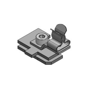 Abraçadeira 36253.100 - SC/LF/SKL 3-6 para 1 Ilhós 3-6mm Inox Trilho DIN (C30)