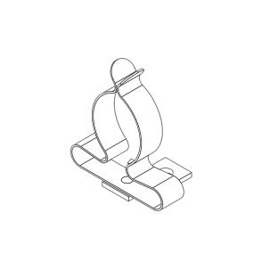 Abraçadeira 36259 - LF/SKL 22-30 para 1 Ilhós 22-30mm Inox Parafuso