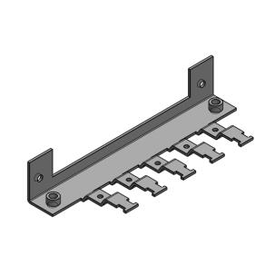 Conjunto Suporte 36527 - KEL-EMC-Z para 5 Ilhós 1-35mm Metal Parafuso (no frame KEL 24)