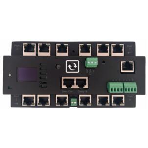 Módulo Switchmon com Display OLED BASE-SM-5-24V para Monitoramento Industrial e Automação via MQTT, Modbus e SNMP