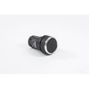 Botão de Pulso Preto MB100DH 1NA Plástico 22mm IP50 Conexão Parafuso