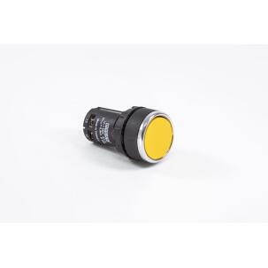 Botão de Pulso Amarelo MB100DS 1NA Plástico 22mm IP50 Conexão Parafuso