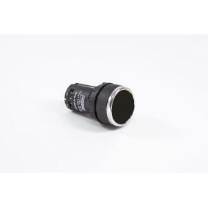 Botão de Pulso Preto MB102DH 1NA+1NF Plástico 22mm IP50 Conexão Parafuso
