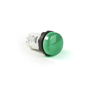 Sinalizador Verde MBSP012Y Plástico 22mm IP50 12 - 30 Vcc Conexão Parafuso