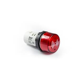 Sinalizador Vermelho MBZS024SE Plástico 22mm IP65 24Vcc Conexão Parafuso