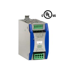 Fonte de Alimentação Chaveada TRETEC 2412 N Saída 24Vcc 12A Entrada Trifásica 360-500Vca Eficiência >95% Switch Paralelo 3 Dispositivos Switch Série 2 Dispositivos