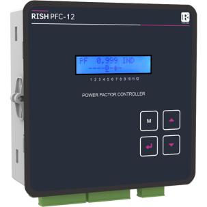 Controlador de Fator de Potência PFC12 12R LCD com 12 Relés para Correção Automática e Monitoramento
